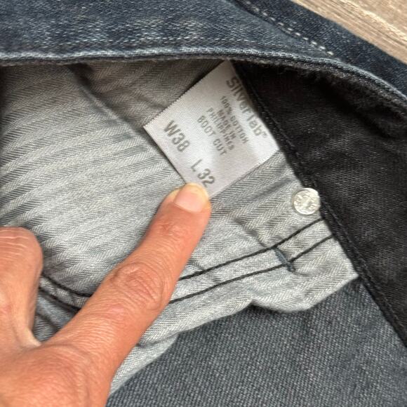 Vintage Levis SilverTab LTD jeans Boot cut size 38x32 dark washed skater - Picture 9 of 11